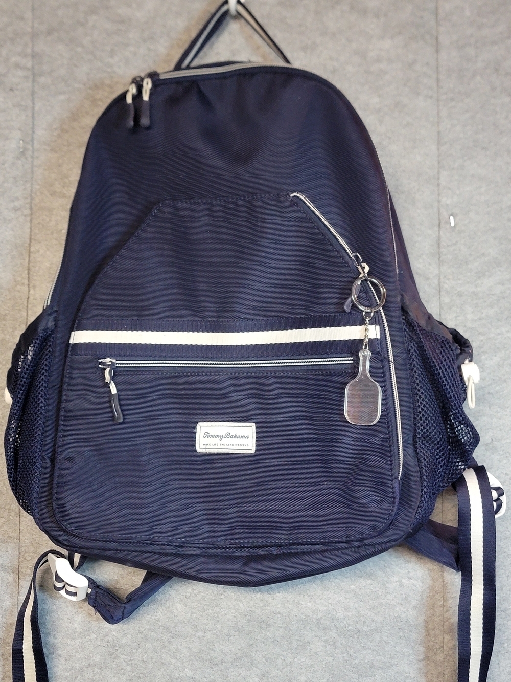 Tommy Bahama Pickle Ball Bag In Navy And White